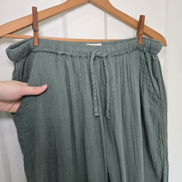 Pact Women's Organic Cotton Coastal Double Gauze Tapered Pull-On Pant Size L - Picture 7 of 13